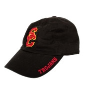 USC Trojans Black SC Interlock Adjustable Slouch Hat